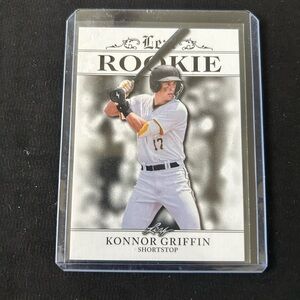 Leaf Rookie Konnor Griffin Baseball Card - White & Black